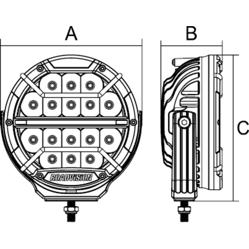 RoadVision 7" LED Driving Light DL Series 9-32V 187x78x193mm - RDL4701S