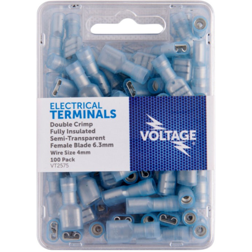 Voltage Electronic Terminal - Female Blade Blue Transparent - VT2575