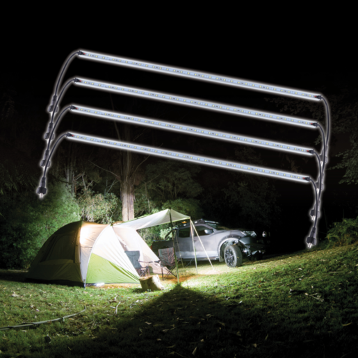 Rough Country 4 Piece 12V White Led Camp Light Kit 500mm - RCCLK504W