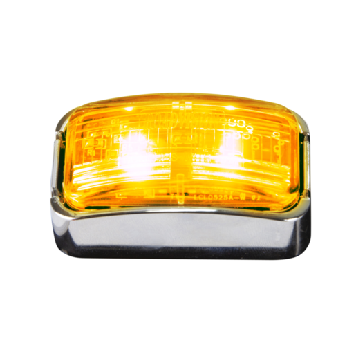 RoadVision LED Clearance Light Amber / Clear Lens 10-30V 56x31x22mm - BR7AC