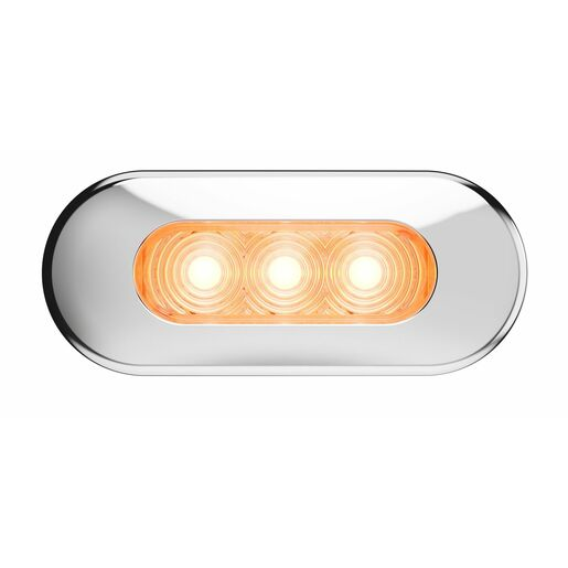 RoadVision LED Amber / Clear Lens Clearance Light BR10 Series 10-30V - BR10AC