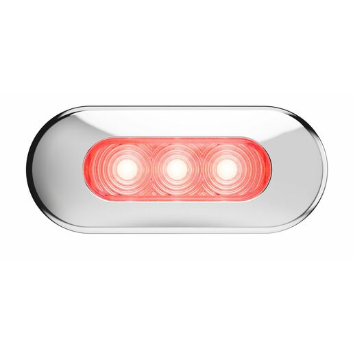 RoadVision LED Red / Clear Lens Clearance Light BR10 Series 10-30V - BR10RC