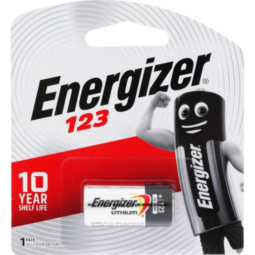 Energizer Battery 3V 123 Lithium PK1 Alkaline - E300652900 