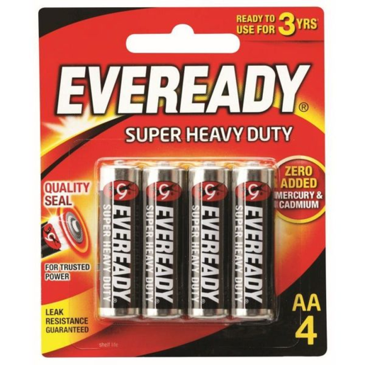 Eveready Battery SHD AA Pack of 4 - E301344000