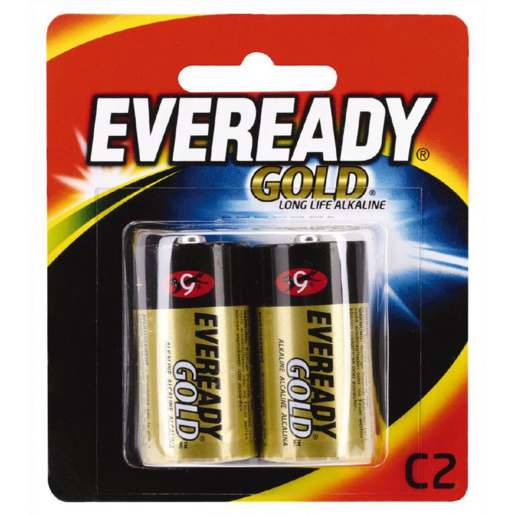 Eveready Gold Batteries Alkaline C 2Pk - E301009300