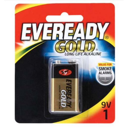 Eveready Gold Batteries  Alkaline 9V 1 pack  - E000035500