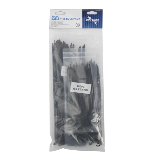 Voltage Cable Ties Bulk Pack 300pcs - VT300CT