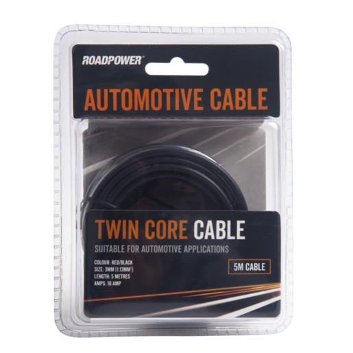 Roadpower Twin Core Cable 3mm - VTTC3-05RB