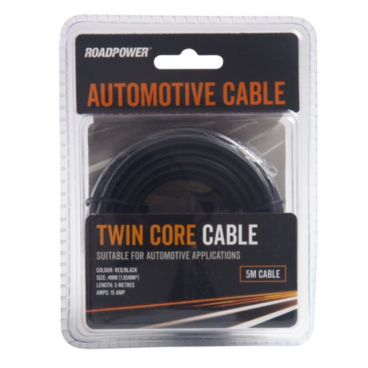 RoadPower Twin Core Cable 4mm - VTTC3-05RB