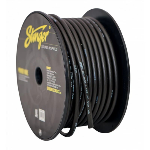 Stinger 4GA Black Power Cable (Sold Per Metre) - SPW14TB
