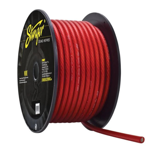 Stinger 4GA Red Ground Cable (Sold Per Metre) - SPW14TR