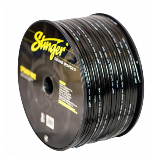 Stinger 12GA Black Speaker Wire (Sold Per Metre) - SPW512BK