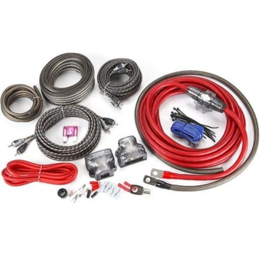 Rockford Fosgate 4 AWG Complete Dual Amp Installation Kit - RFK4D