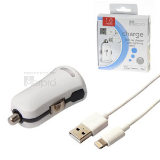 Aerpro USB Charger With Apple Lightning Connector 12V - ADM75