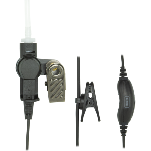 GME Security Kit Clear Eartube & Lapel Microphone - HS010