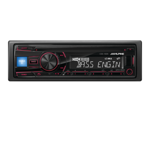 Alpine 1 DIN CD USB Receiver 200W - CDE-150E