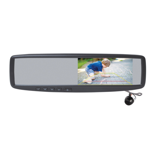Parkmate 4.3Inch Rear View Mirror Monitor & Camera PK w/ Gridlines - MCPK-43BG