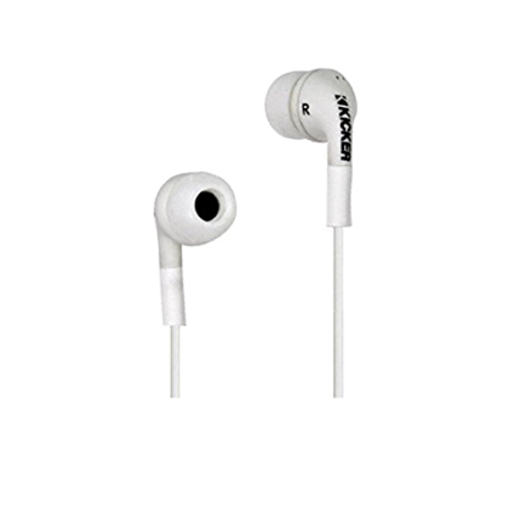 Kicker Noise-Isolation In-Ear Earbuds White - EB72W 