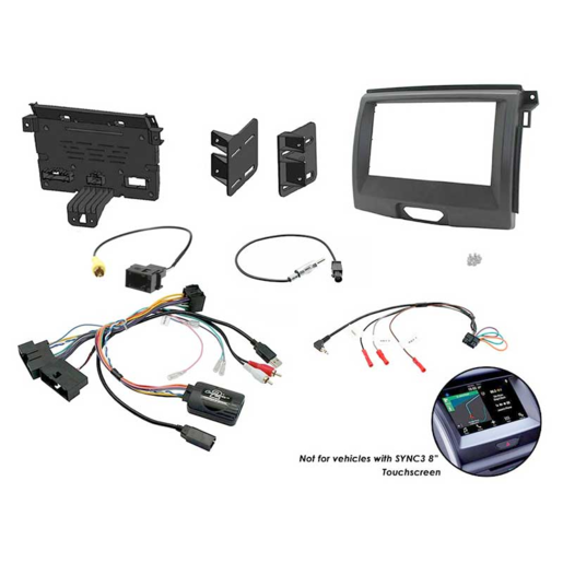 Aerpro Double DIN Install Kit To Suit Ford Ranger UA And PX 2 Black - FP9129K