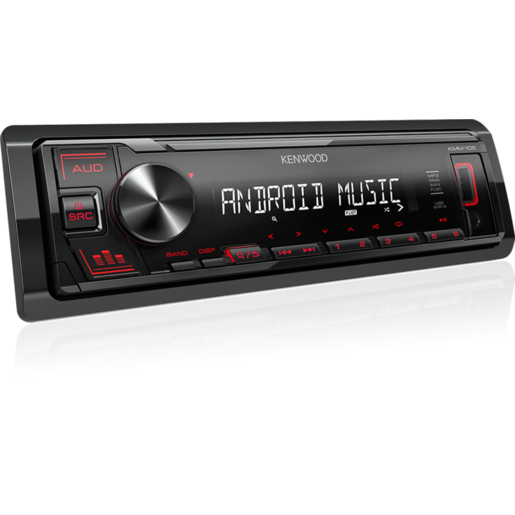 Kenwood Head Unit w/USB Receiver - KMM-105