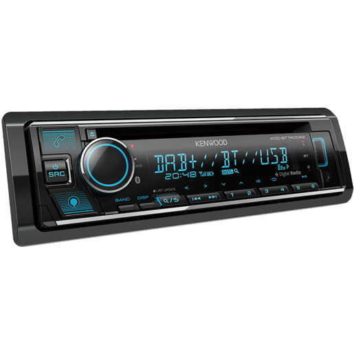 Kenwood AV Head Unit 1DIN with USB and CD Receiver - KDC-BT740DAB