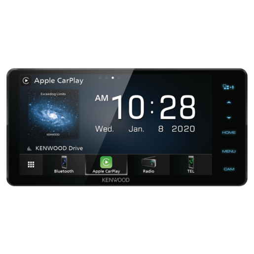 Kenwood 7" AV Head Unit w/Apple Carplay & Android Auto - DMX820WS