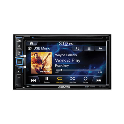 Alpine 6.5" AV Head Unit With Apple CarPlay And Android Auto - INE-W970A