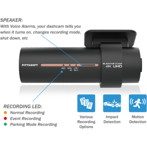 BlackVue DR900X-1CH 32GB 4K UHD Dashcam - DR900X-1CH-32