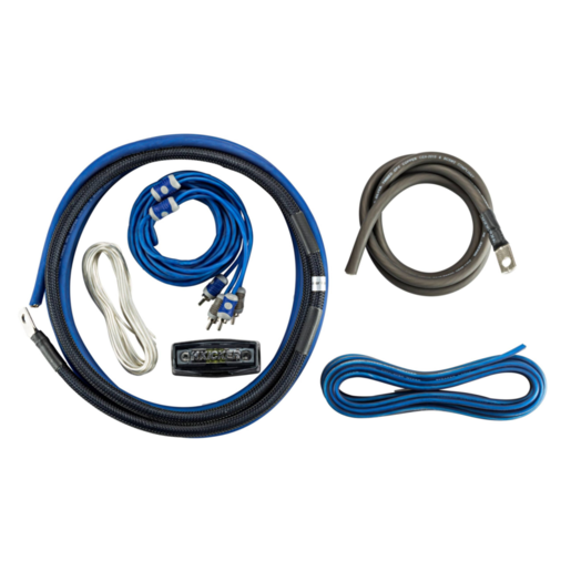 Kicker 4 Gauge Amp Power Kit 2-channel Speaker Wire + Interconnects - 46CK4