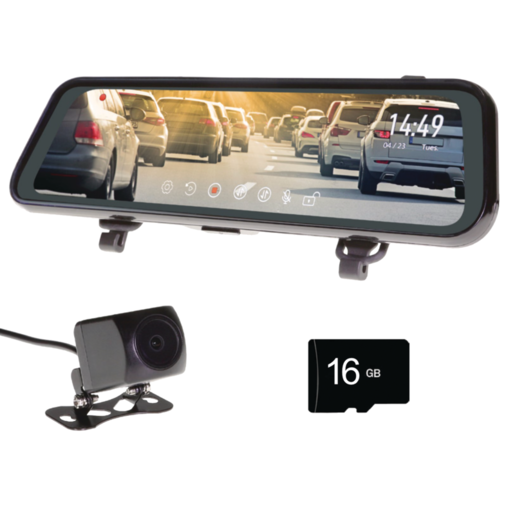 Gator 9" Clip On HD Rev Mon Dual Rec HD Dash Cam - GRV96MKT