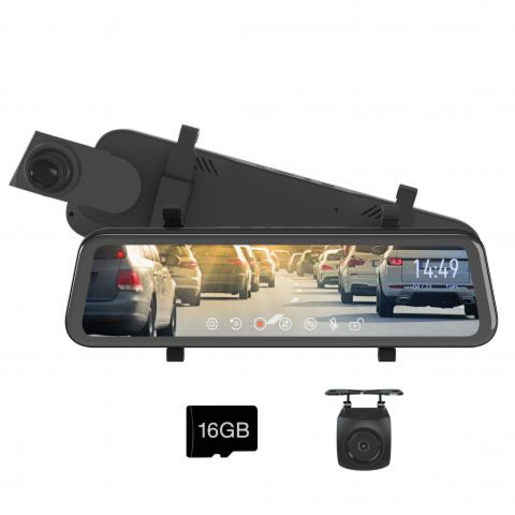 Gator 9" Clip On HD Rev Mon Dual Rec HD Dash Cam - GRV96MKT