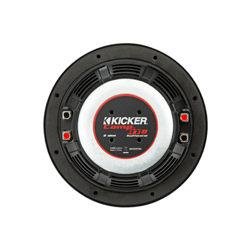 Kicker 8" CompRT Series Shallow Mount Subwoofer Twin 4 Ohm  - 48CWRT84