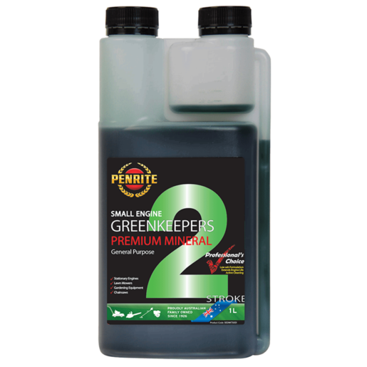 Penrite Greenkeepers 2 Stroke Premium Mineral Engine Oil 1L - SEGNKTS001