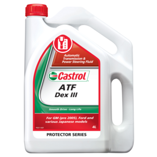 Castrol ATF DEX III Mineral Automatic Transmission Fluid 4L - 3381101