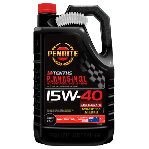 Penrite 10 Tenths Running-in Oil 15W-40 Engine Oil 5L - RUN005