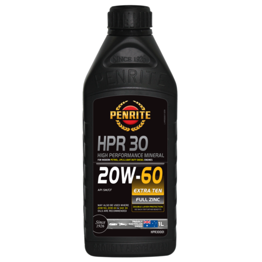 Penrite HPR 30 20W-60 Mineral Engine Oil 1L - HPR30001