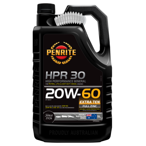 Penrite HPR 30 20W-60 Mineral Engine Oil 5L - HPR30005