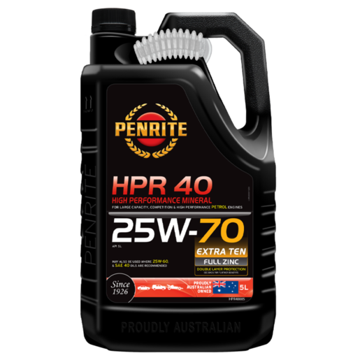 Penrite HPR 40 25W-70 Mineral Engine Oil 5L - HPR40005