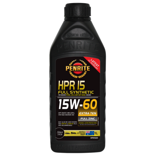 Penrite HPR 15 15W-60 Full Synthetic Engine Oil 1L - HPR15001