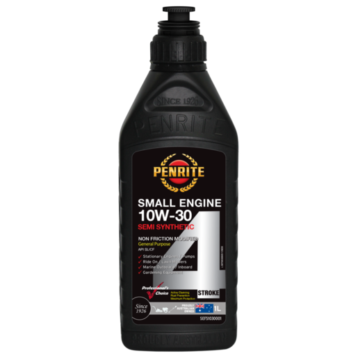 Penrite 4 Stroke 10W-30 Semi Synthetic Engine Oil 1L - SEFS1030001