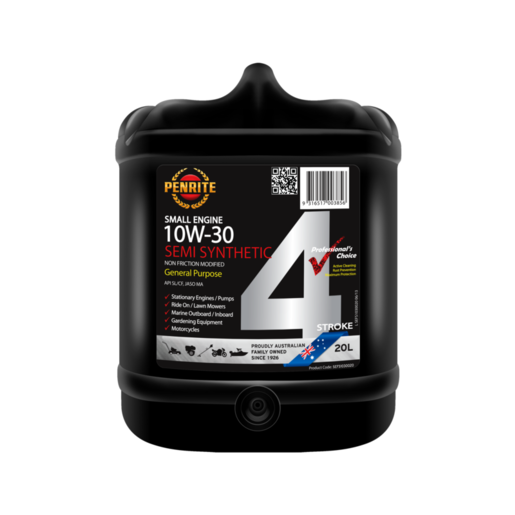 Penrite 4 Stroke 10W-30 Semi Synthetic Engine Oil 20L - SEFS1030020