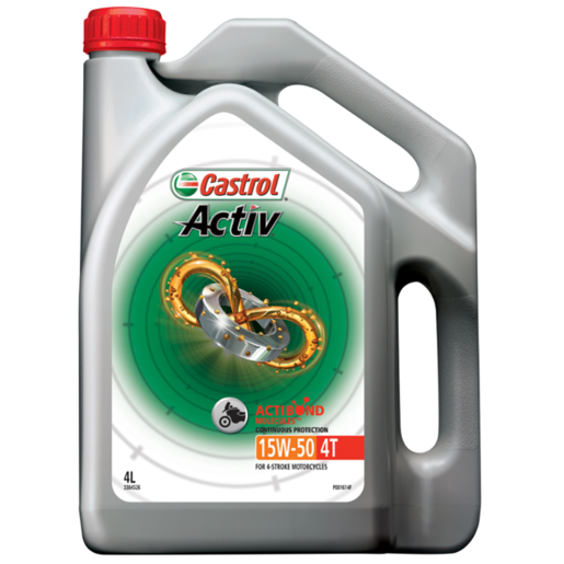 Castrol Activ 15W-50 4T 4-Stroke Motorcycles 4L - 3384526