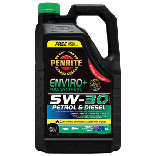 Penrite Enviro+ 5W-30 Full Synthetic Engine Oil 5L - EPLUS5W30005