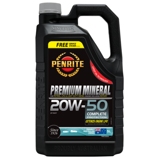 Penrite Premium Mineral 20W-50 Engine Oil 5L - PMO20005