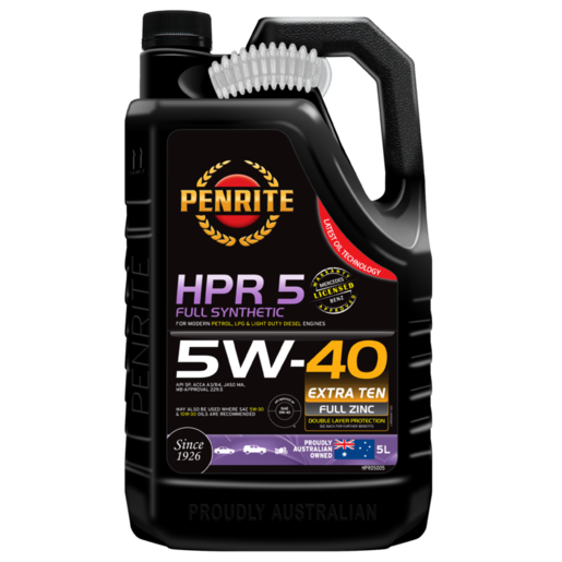 Penrite HPR 5 5W-40 Full Synthetic Engine Oil 5L - HPR05005