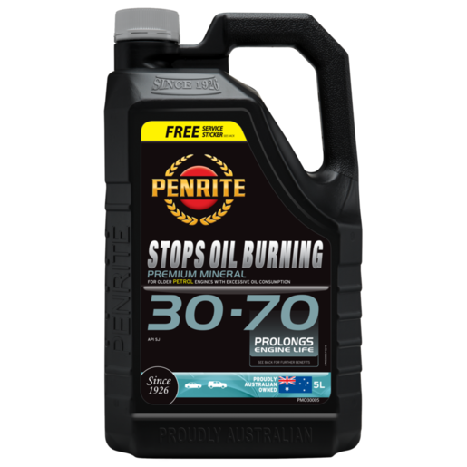 Penrite Stops Oil Burning 30-70 Premium Mineral 5L - PMO30005