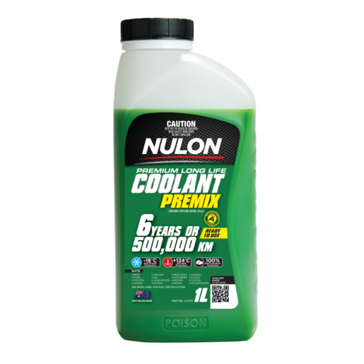 Nulon Green Premium Long Life Coolant Premix 1L - LLTU1