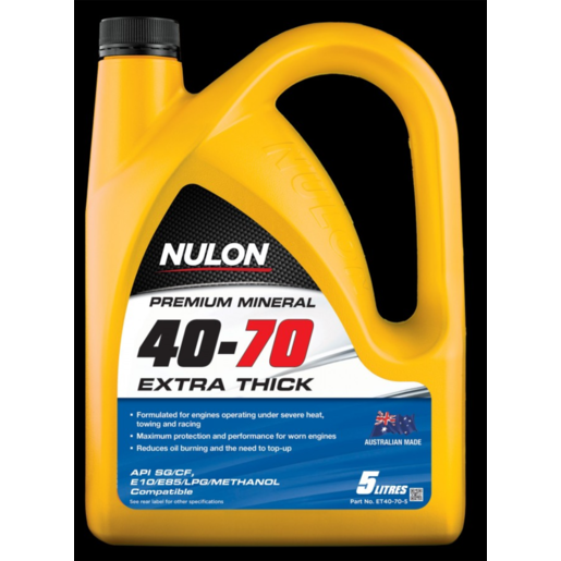 Nulon Premium Mineral 40-70 Extra Thick Oil 5L - ET40-70-5