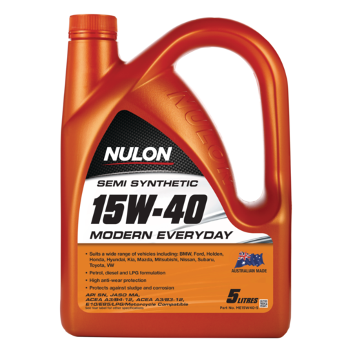 Nulon Semi Synthetic 15W-40 Modern Everyday Engine Oil 5L - ME15W40-5