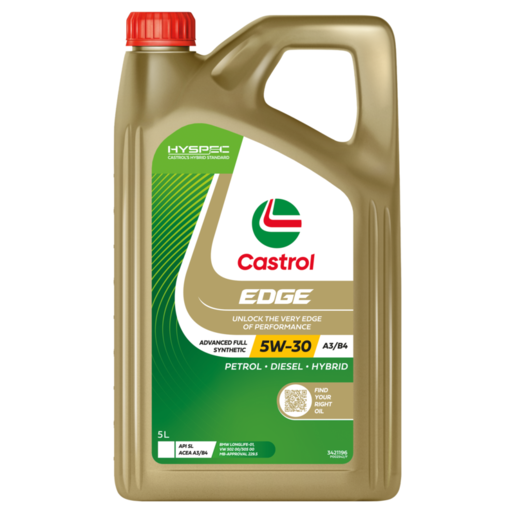 Castrol Edge 5W-30 Full Synthetic Engine Oil 5L - 3421196